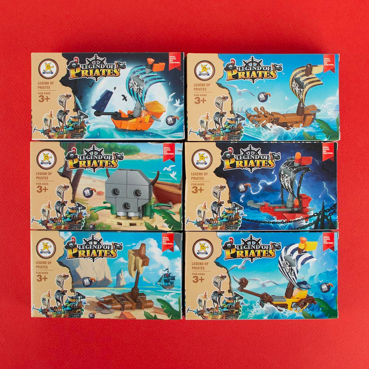 Mini kit de construction pirate : idée cadeau anniversaire enfant