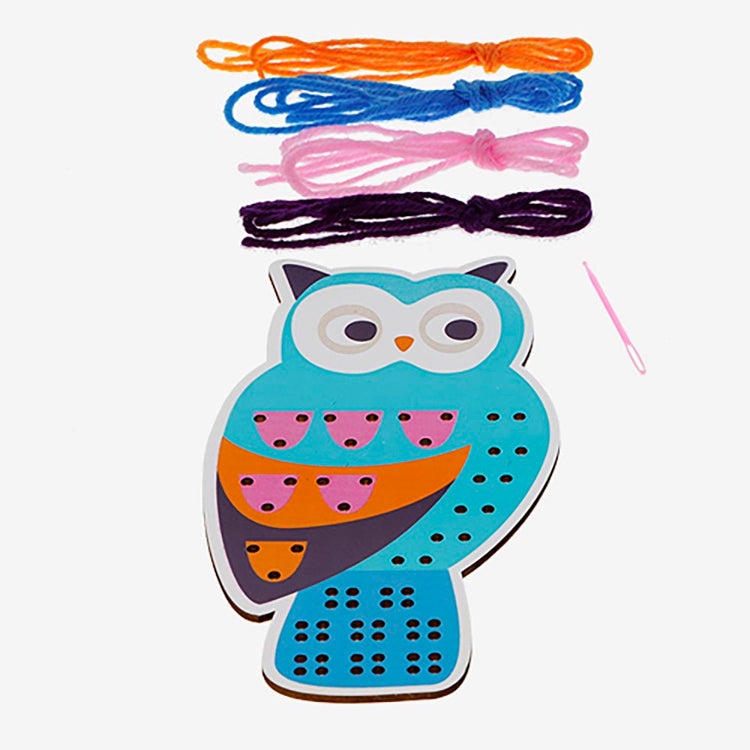 Kit feutrine chouette à coudre pour enfants