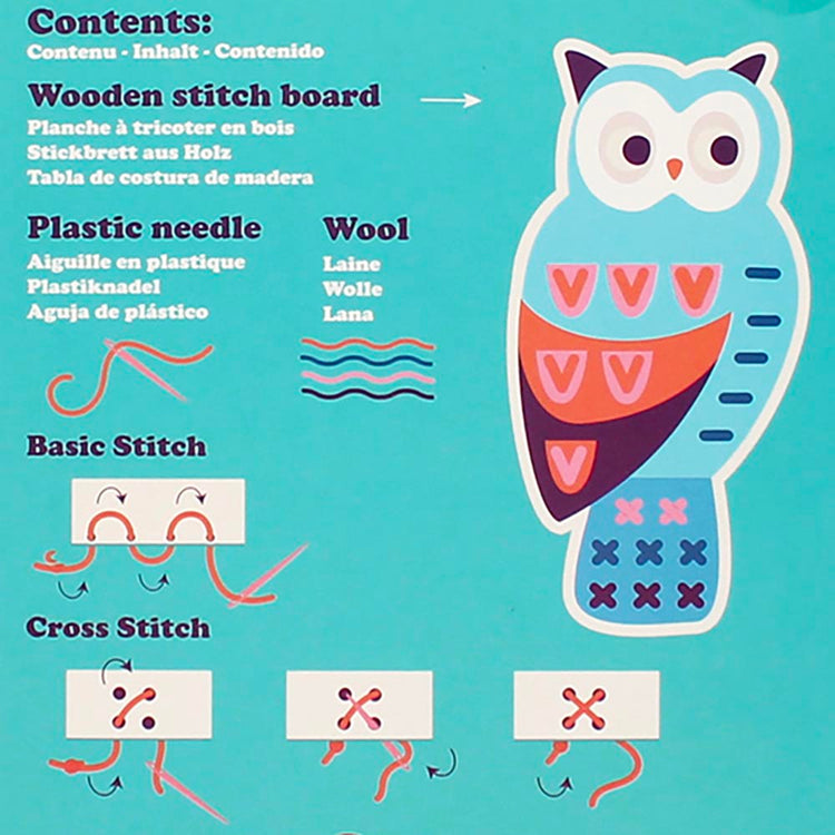 Kit couture chouette, activité créative manuelle