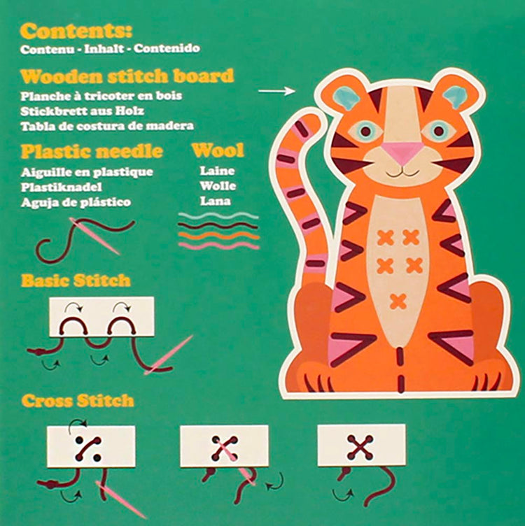 Kit couture tigre, activité créative pour enfants
