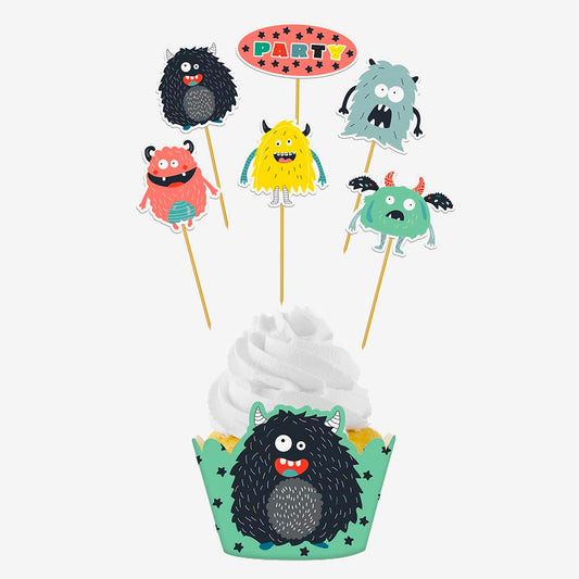 Kit cupcake monstres : accessoire cuisine pour gateau personnalise