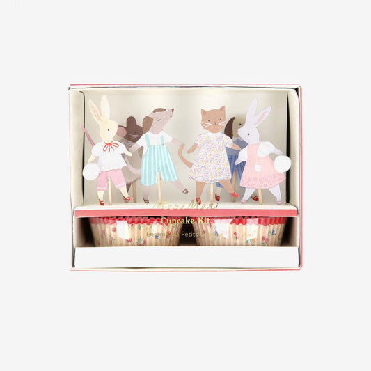 Kit cupcakes animaux mignons, une décoration adorable pour vos desserts