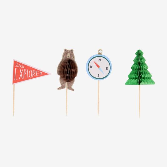 Kit à cupcakes camping - Décoration gâteau originale