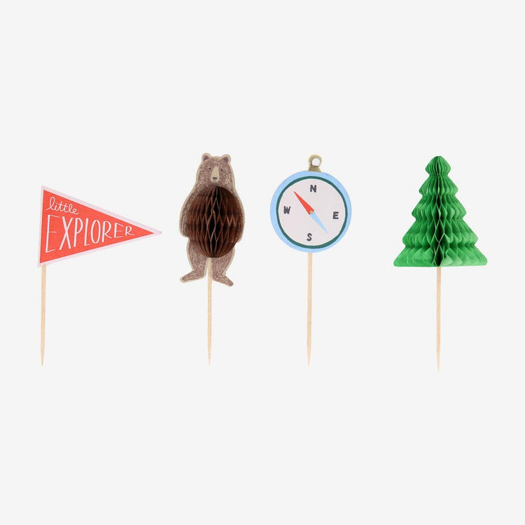 Kit à cupcakes camping - Décoration gâteau originale