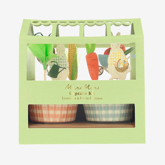 Kit 24 cupcakes lapin de PĂąques : decoration de table paques
