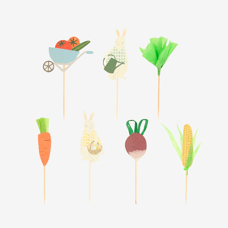 Kit 24 cupcakes lapin de Pâques : deco anniversaire Paques