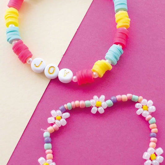 Kit perles bracelets colorés Joy : bijou à faire soi meme