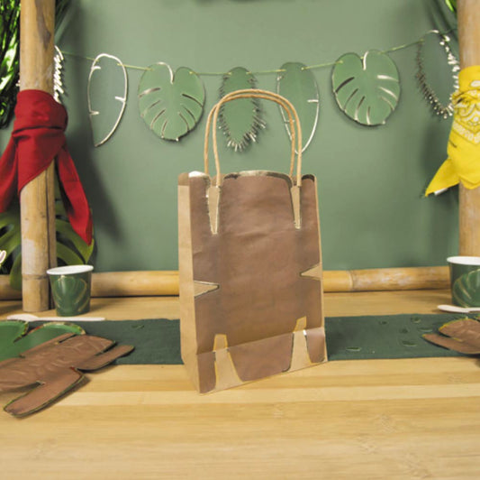 4 sacs cadeaux totem aventurier : cadeau invité anniversaire