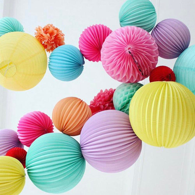 Lampion en papier rond pêche : decoration anniversaire enfant