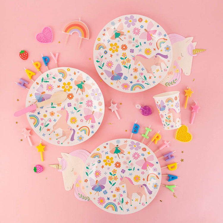 Bougies étoiles multicolores pour déco gâteau d’anniversaire