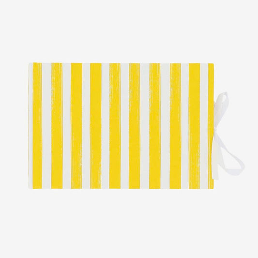 Livre dâor Ă rayures jaunes pour anniversaire ou mariage