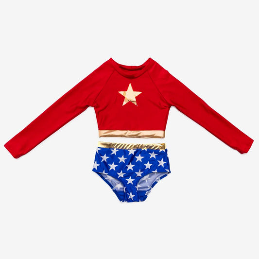 Maillot de bain super héroïne - costume de nage fille