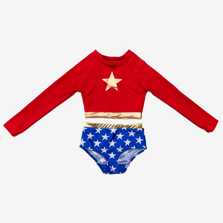 Maillot de bain super héroïne - costume de nage fille