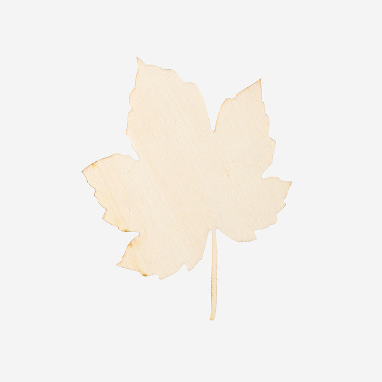 4 marque place feuille d'érable : deco de table anniversaire foret