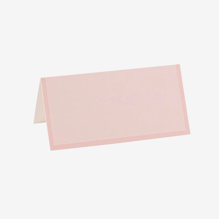 10 marque-places rose poudré et rose, élégants et délicats