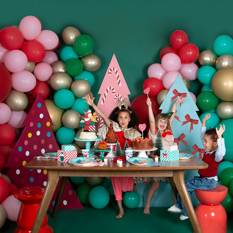 8 gobelets en carton Joyeux Noël : idee deco de table reveillon de noel
