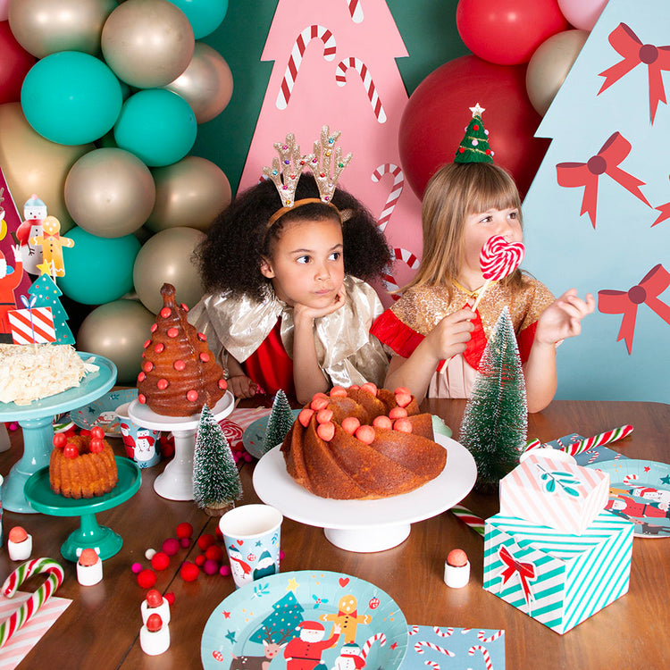 8 assiettes en carton Joyeux Noël : deco de table noel originale