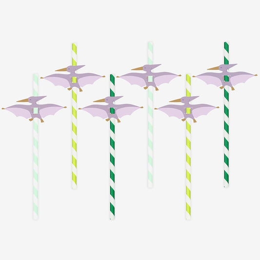 Trempez dans l'ère jurassique avec ces pailles dinosaure !