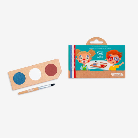Palette de maquillage 3 couleurs : animation anniversaire enfant