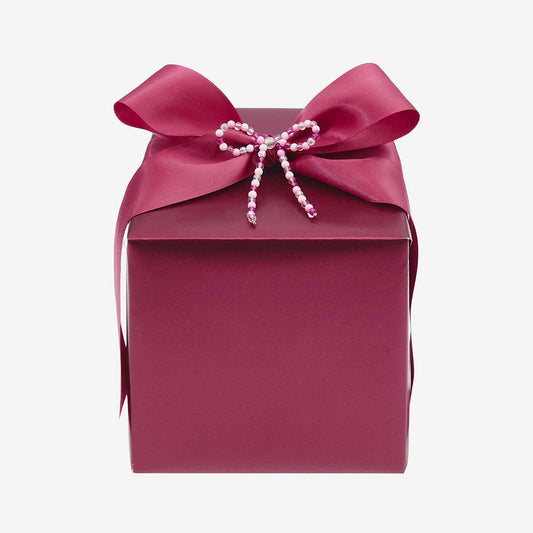 Noël - Papier cadeau : 1 rouleau bordeaux idéal pour cadeaux