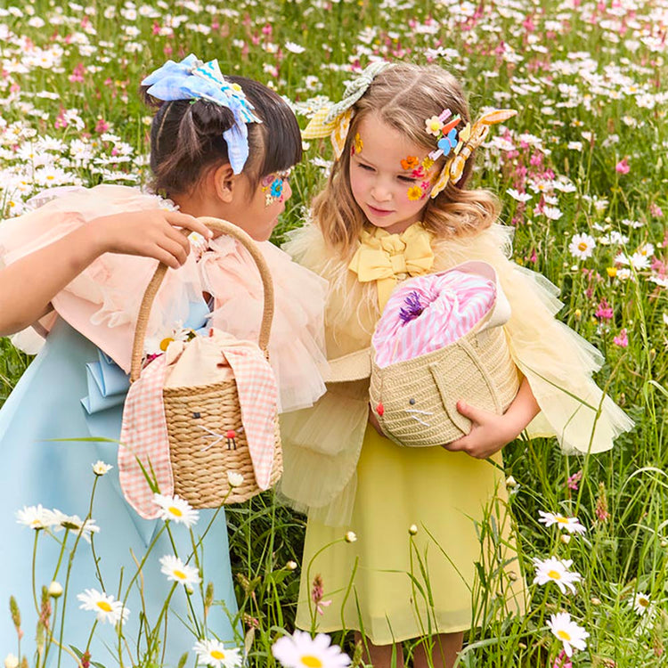Petit sac lapin pour offrir des chocolats de Pâques