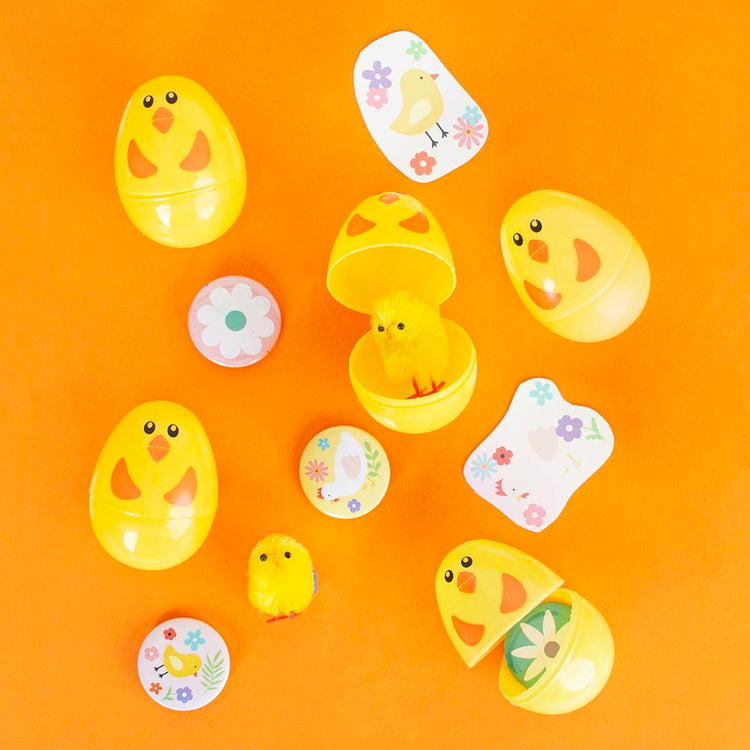 Petites capsules en forme de poussin, parfaites pour PĂąques