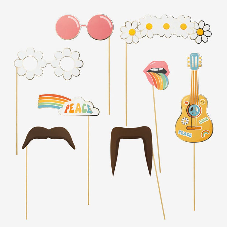 Kit photobooth hippie : animation anniversaire thĂšme coachella