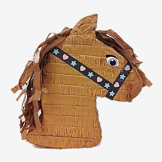 Pinata cheval kawai pour animation anniversaire equitation