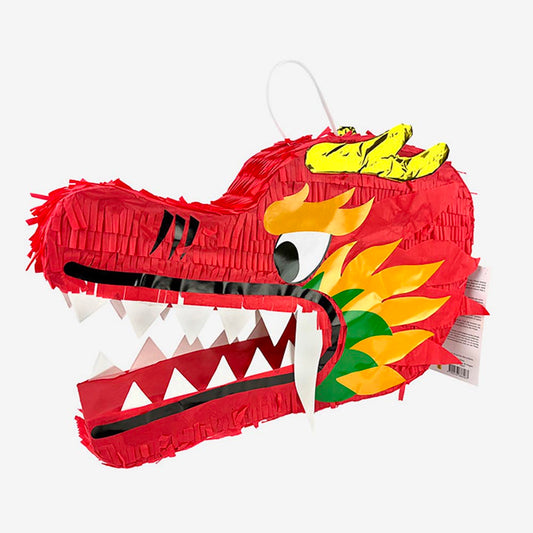 Piñata dragon Nouvel An chinois, décoration de fête traditionnelle