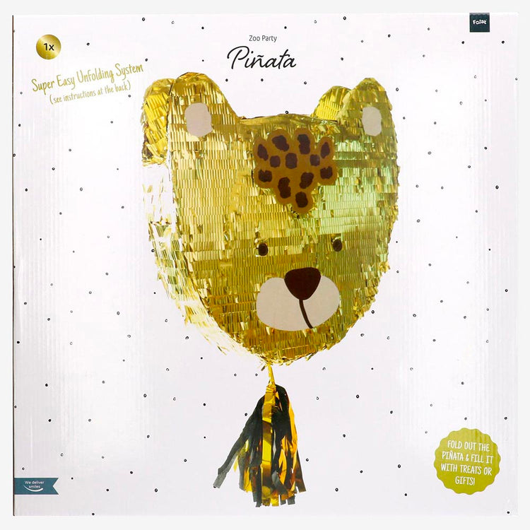 Pinata léopard : activite anniversaire enfant thème safari