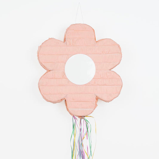 Pinata fleur rose : animation anniversaire fleurs pour enfants