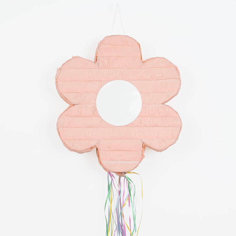 Pinata fleur rose : animation anniversaire fleurs pour enfants