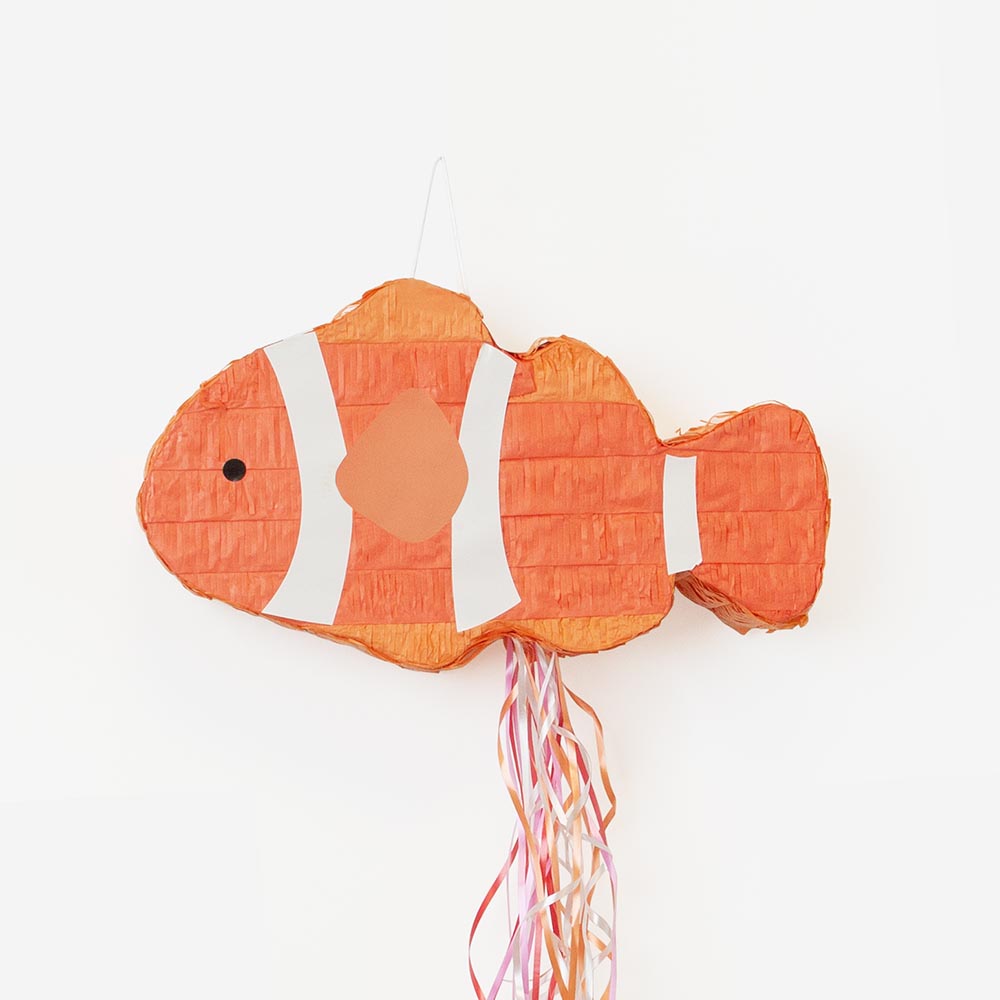 Pinata poisson clown : animation anniversaire animaux marins