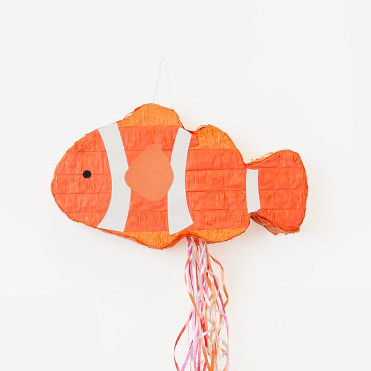 Pinata poisson clown : animation anniversaire animaux marins