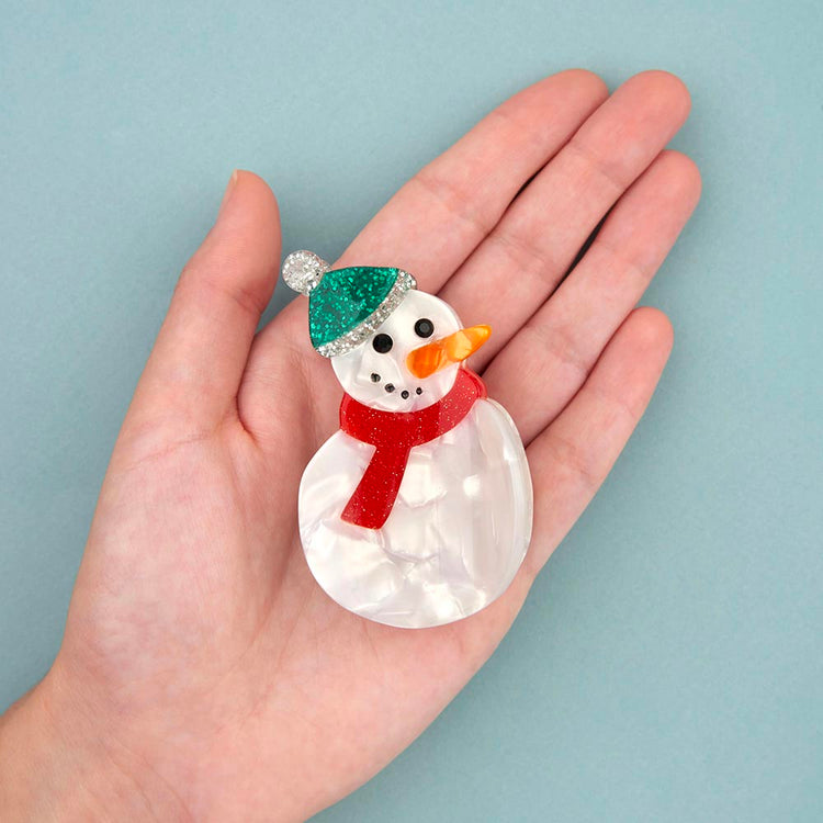 Pince à cheveux bonhomme de neige idée cadeau pour anniversaire