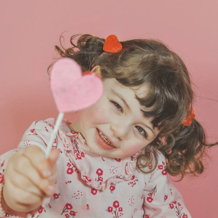 1 mini pince à cheveux coeur pour coiffures tendance et chic