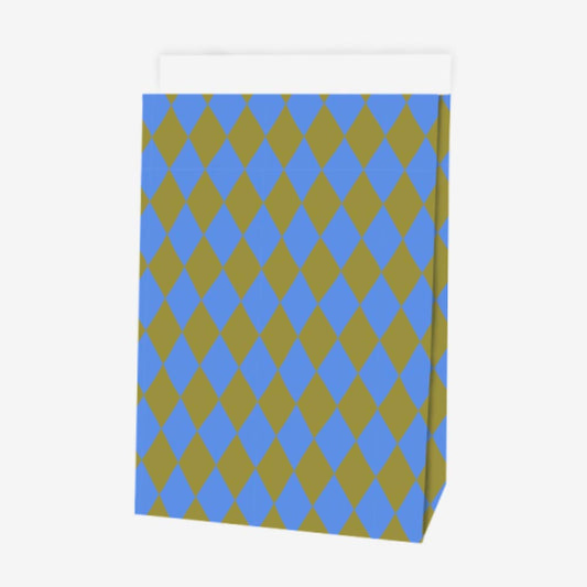 Pochette en papier arlequin pour cadeau