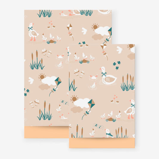 Pochette en papier canard, adorable pour un cadeau enfant