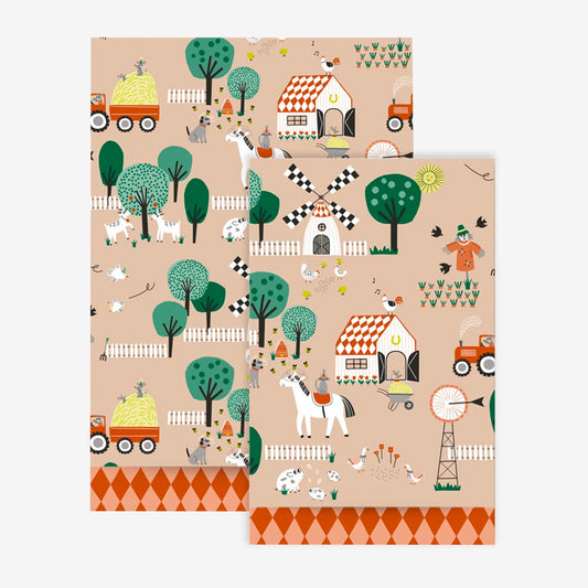 1 pochette en papier ferme - accessoire décoration fête anniversaire m