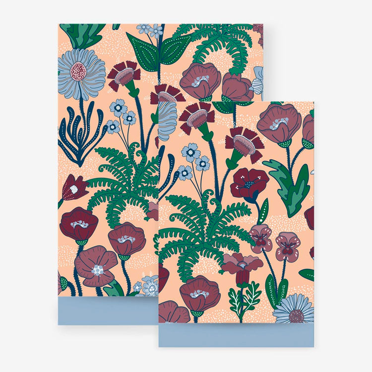 Pochette surprise en papier fleurs vintage pour calendrier de l'avent