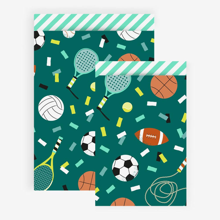 Pochette en papier imprimé sport, parfaite pour un petit athlète