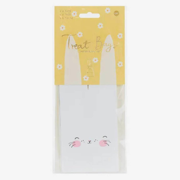 Sachets lapin de Pâques pour gourmandises ou cadeaux