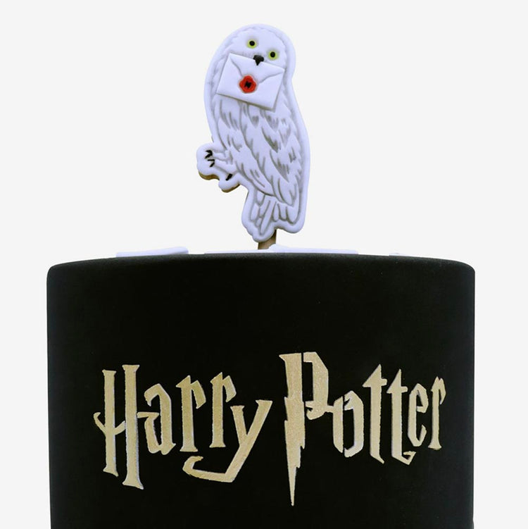 Gateau d'anniversaire Harry Potter avec cake topper Edwige