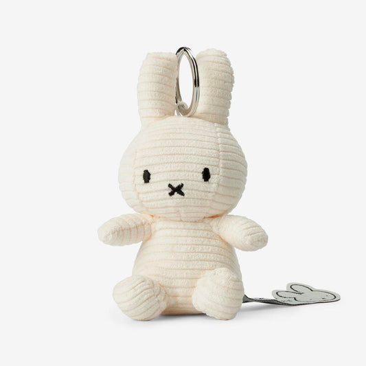 Porte-clé Miffy velours côtelé blanc : idée cadeau anniversaire enfant