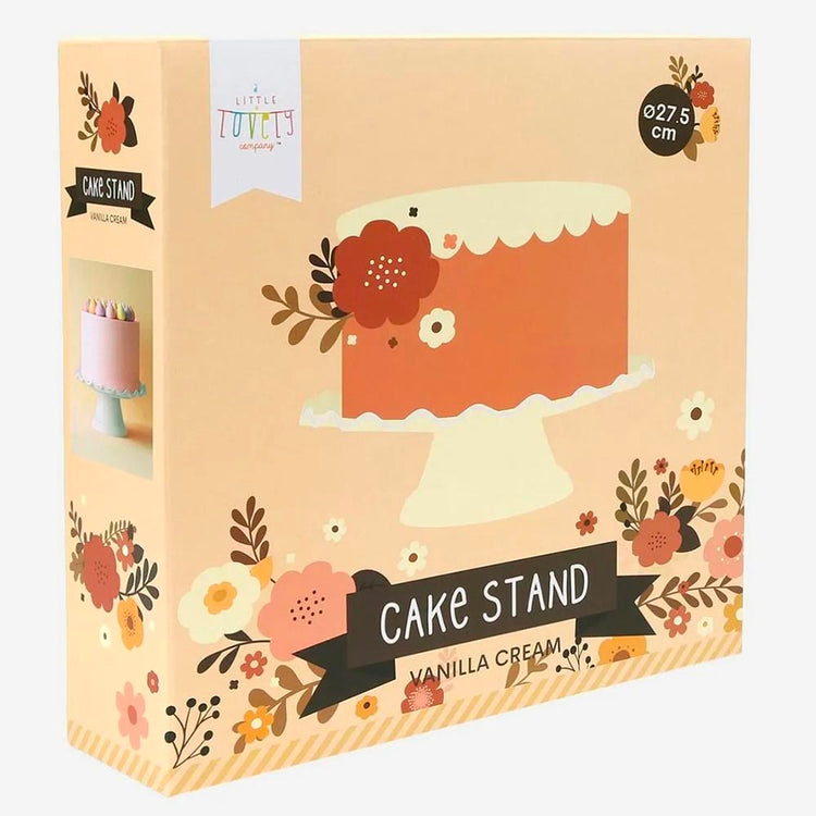 Présentoir à gâteau crème : decoration candy bar mariage