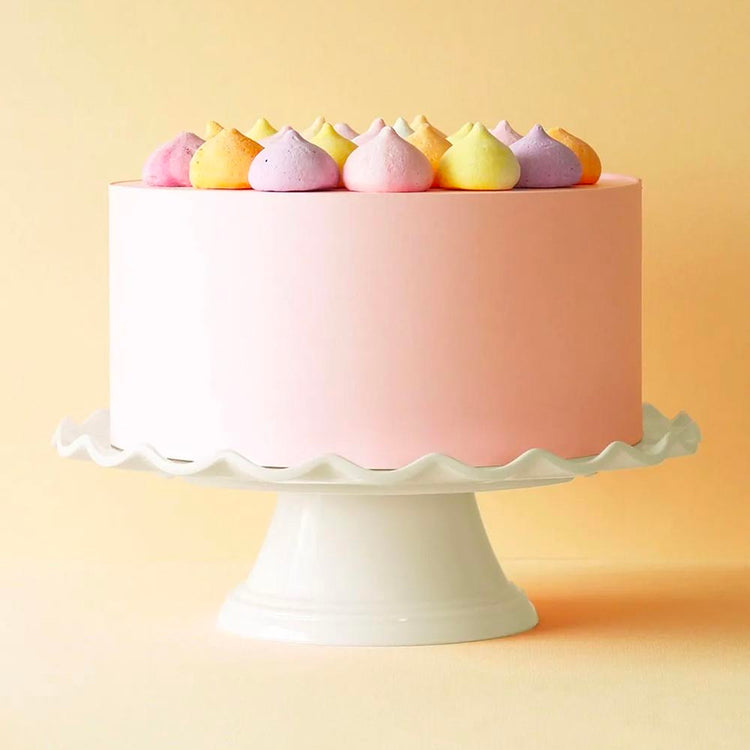 Présentoir à gâteau crème : decoration de table bapteme