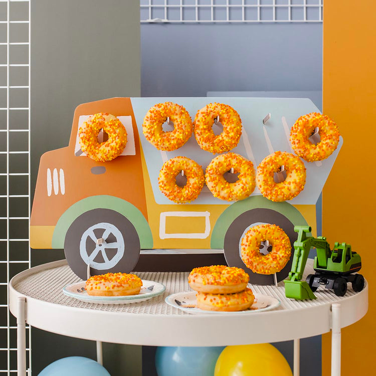 Présentoir camion de chantier : deco gateau anniversaire enfant