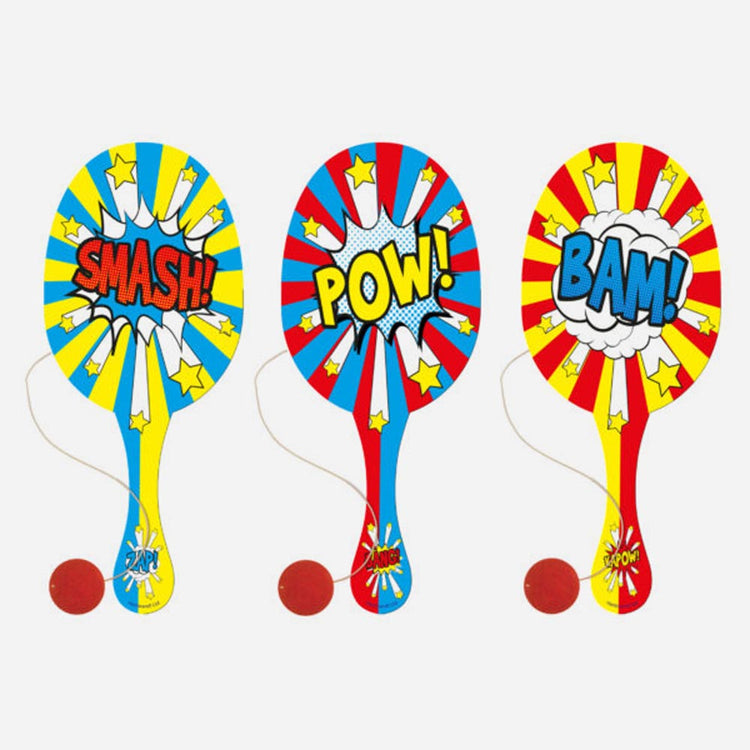 1 raquette super héros idéal pour un anniversaire garçon