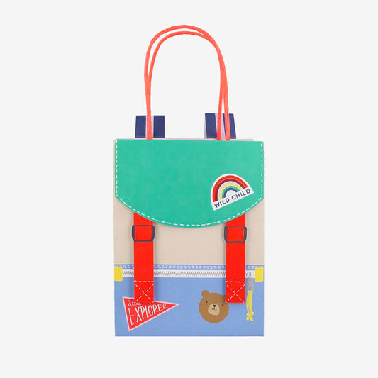 Sacs cadeaux camping, pour souvenirs d’une fête nature