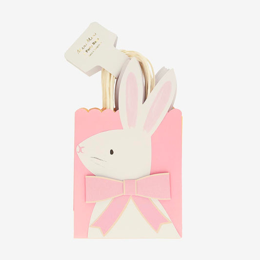 8 sacs cadeaux multicolores lapins de Pâques à remplir de cadeau